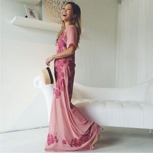 For Love and Lemons Sicily maxi dress Sangria